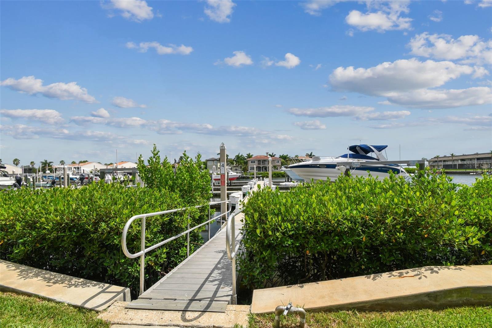 walkway to dock