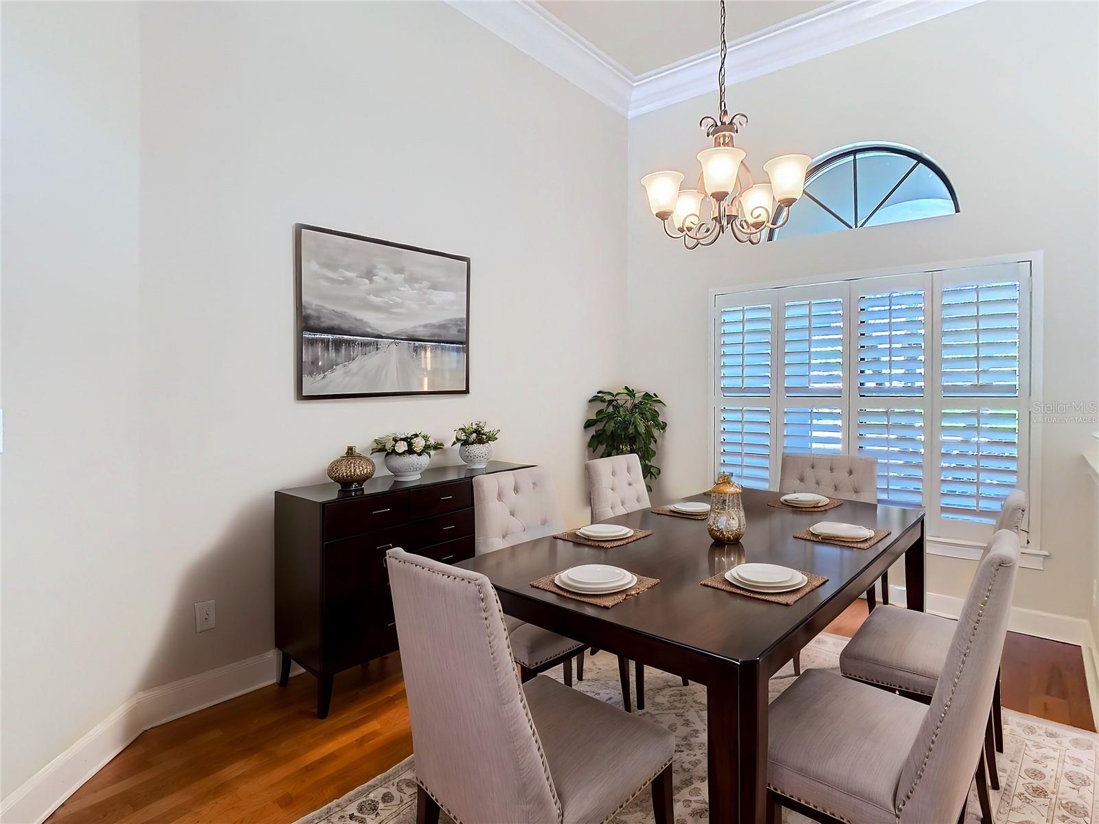 Virtually Staged Dining Room