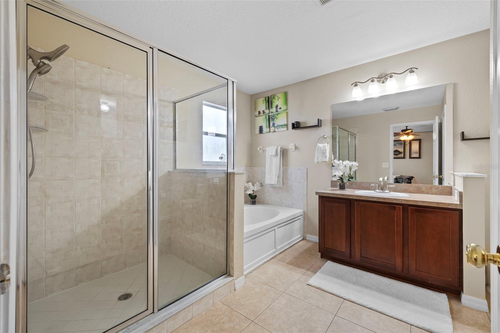 Primary Bath with walk in shower