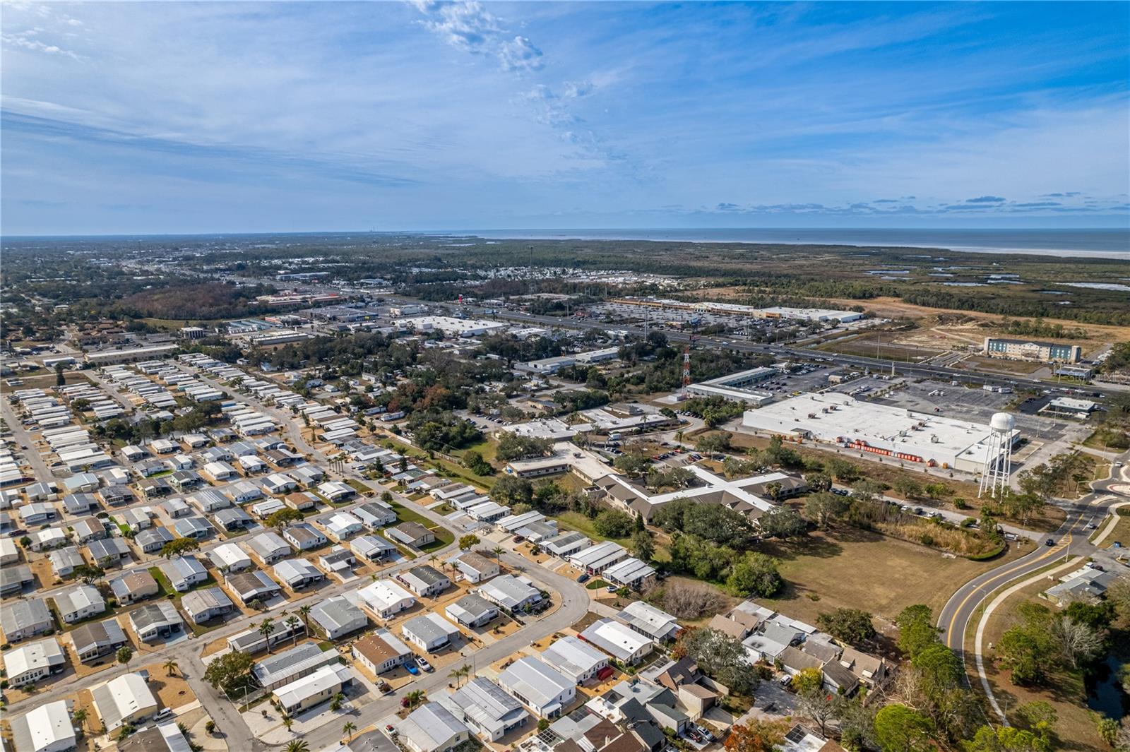 US Highway 19 and the Gulf from a southwest perspective.