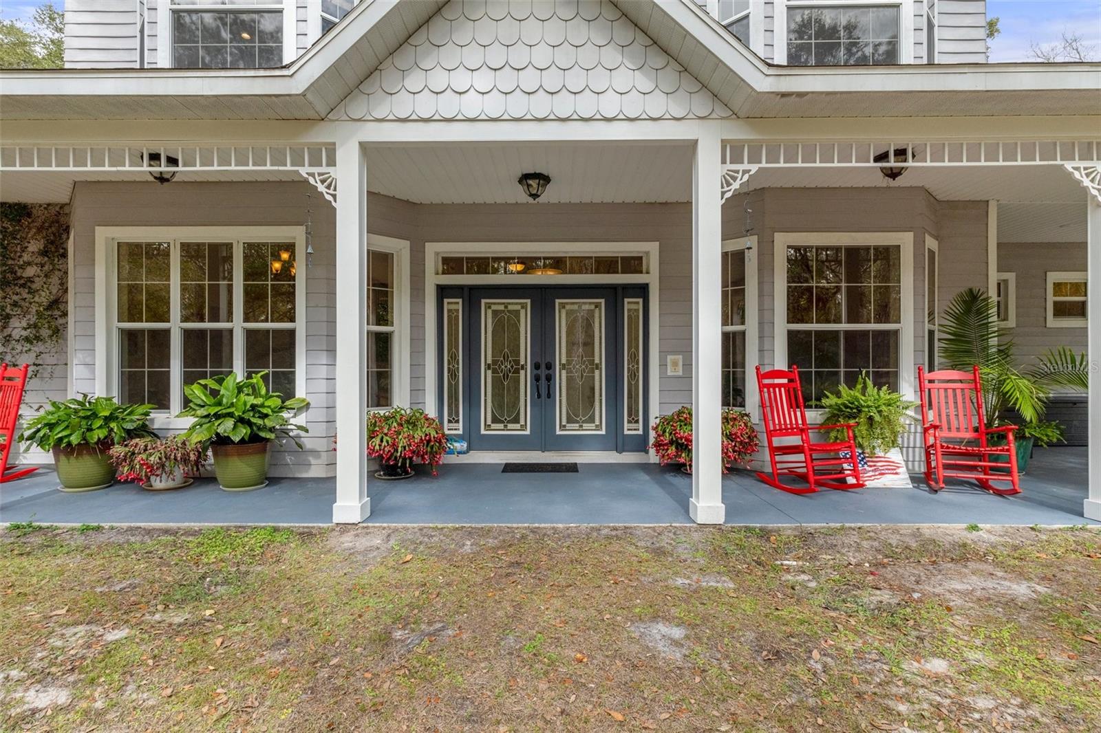 Front Porch entry facing South