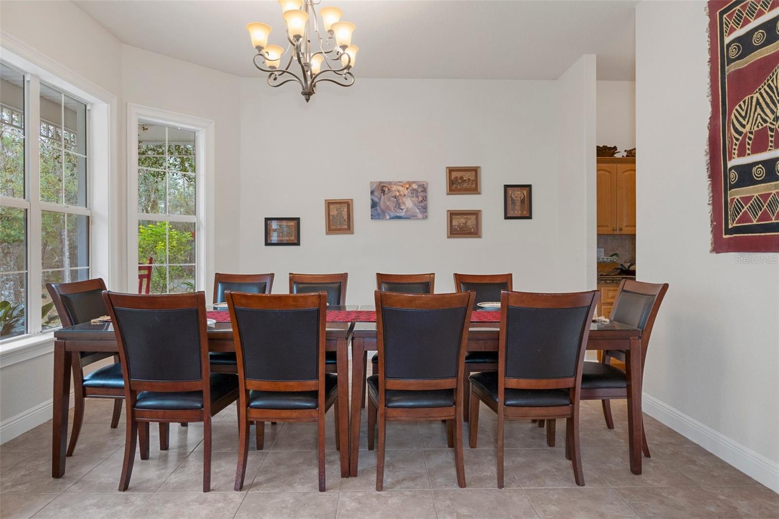 Perfect dining room for large dining events.