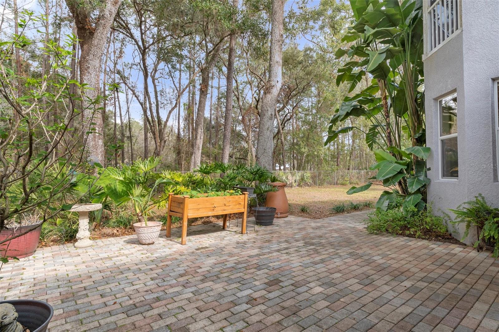 Back patio-perfect garden or sunning spot