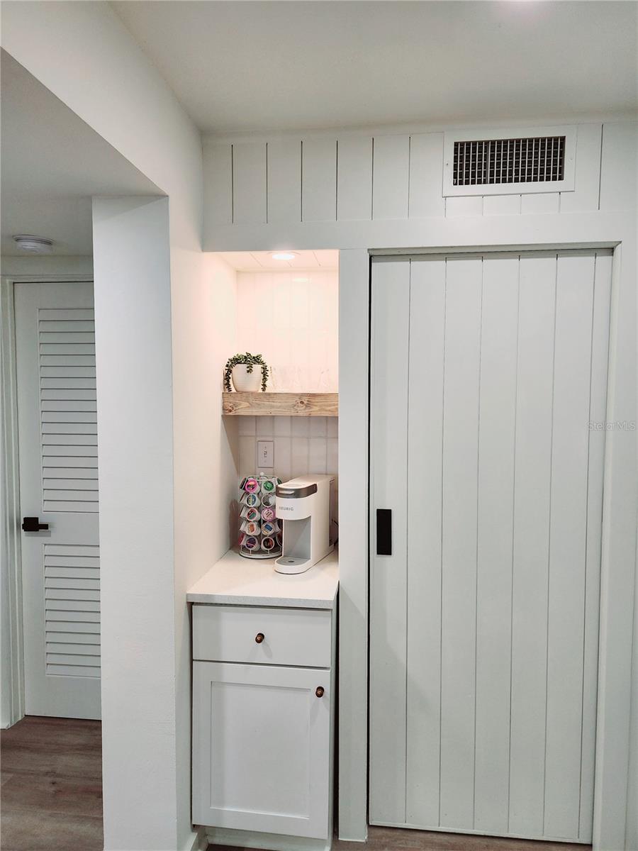 Laundry room off of kitchen