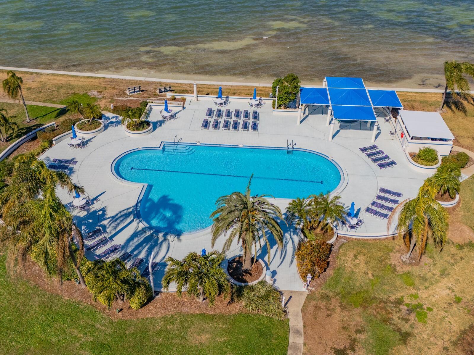 Waterfront Pool/Jacuzzi Area