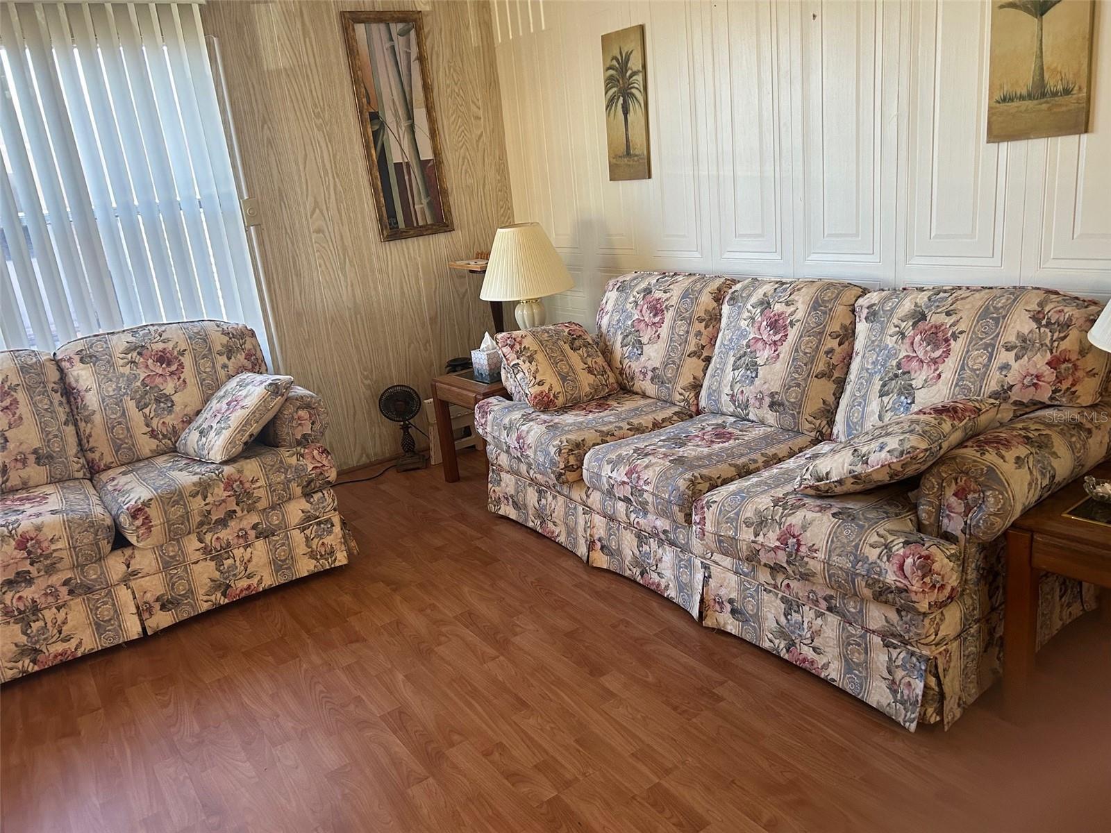 ample living/ dining room.