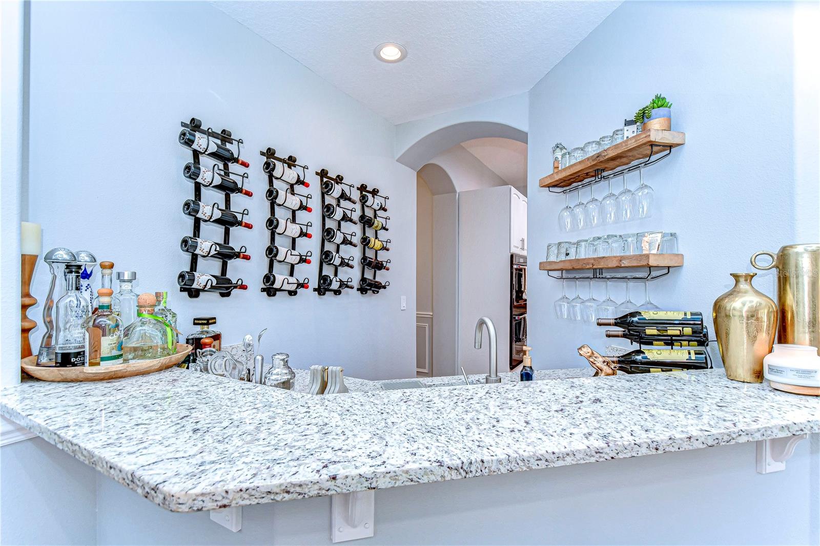 Large wet bar allows for fantastic hosting and entertaining.