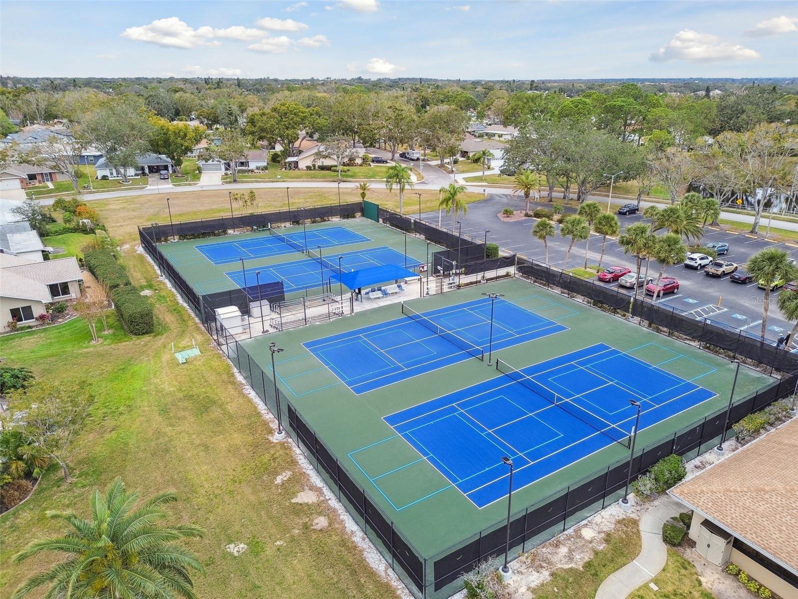 Private to community tennis and pickleball courts