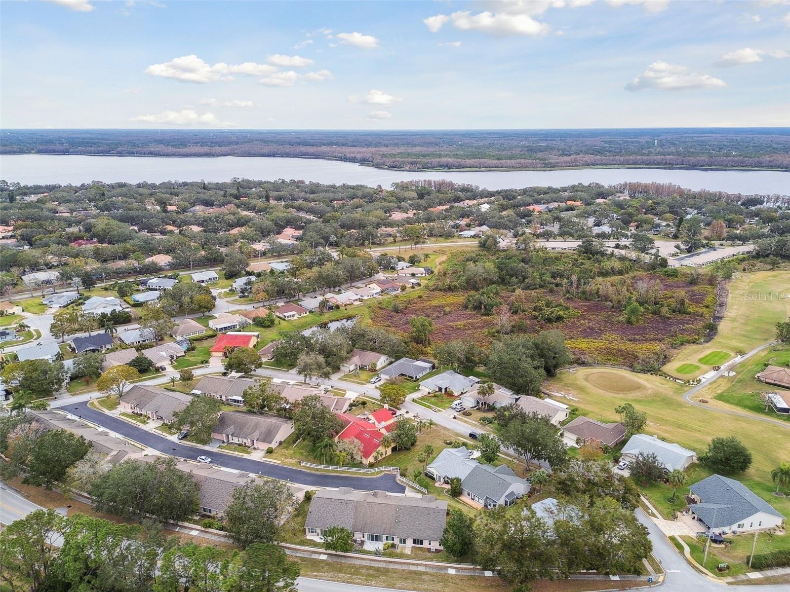 Last villa , end unit on no outlet street. Plus side yard.