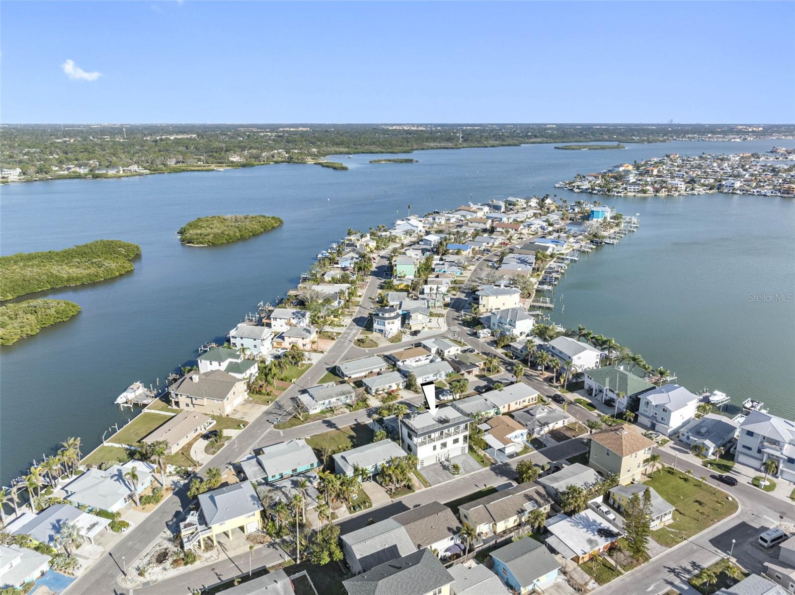 view of intracoastal from rooftop