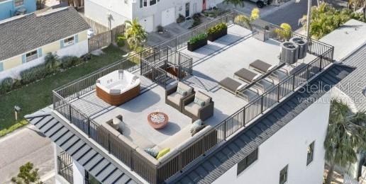 Virtually staged rooftop