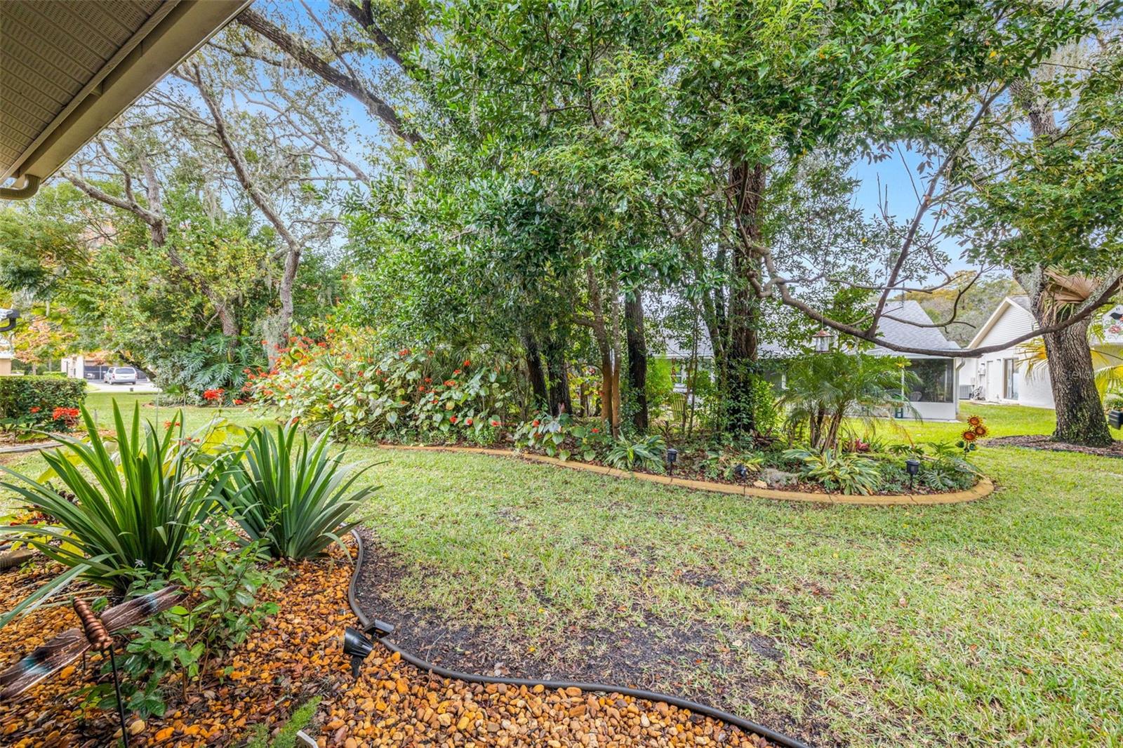 Freshly landscaped! Lots of wildlife in this community!