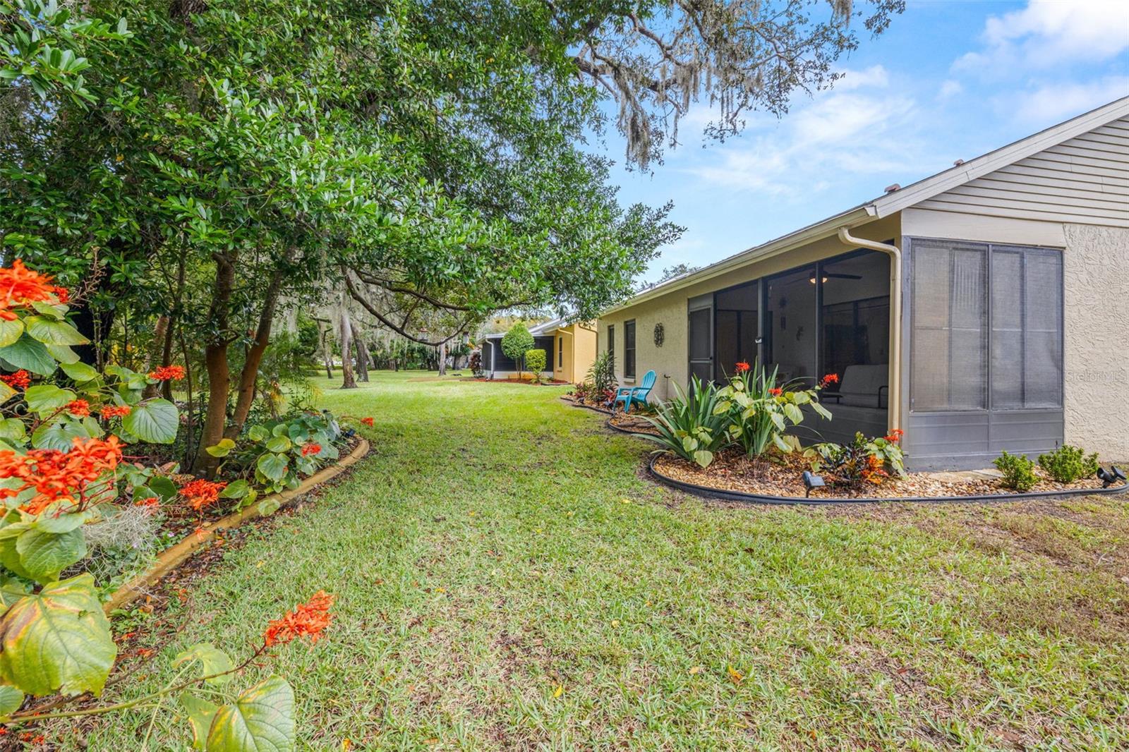 View toward the home from the back