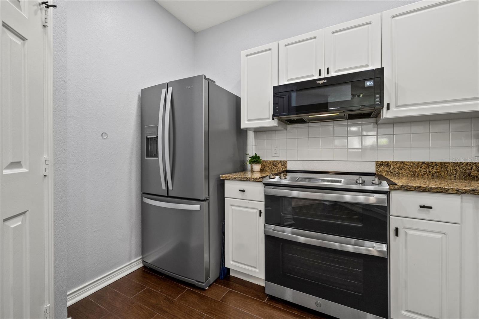 With pantry closet for extra storage.