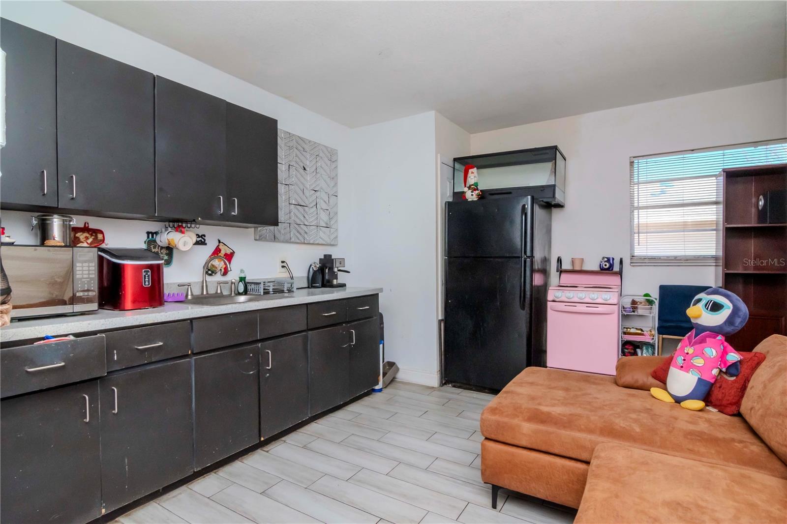 Garage Efficiency Apartment Kitchen area