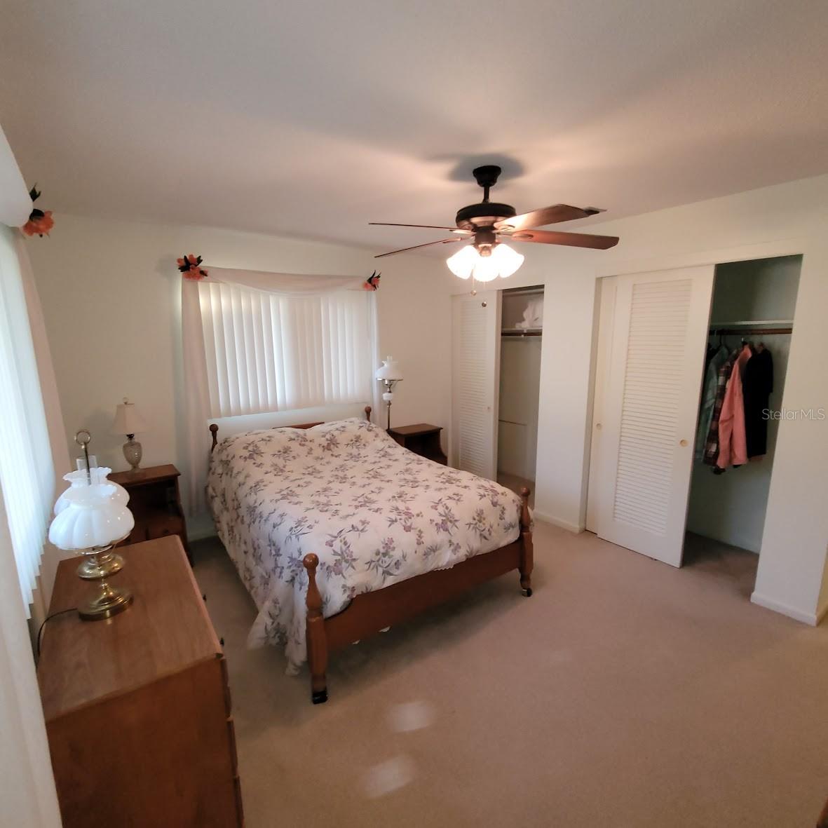 A very large walk in closet and access to the attic.