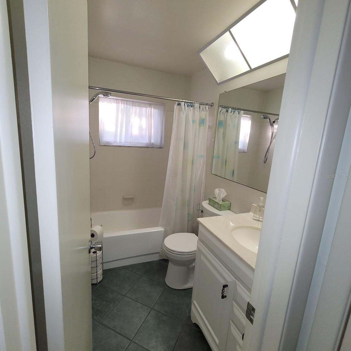 The Main Bathroom with a tub.