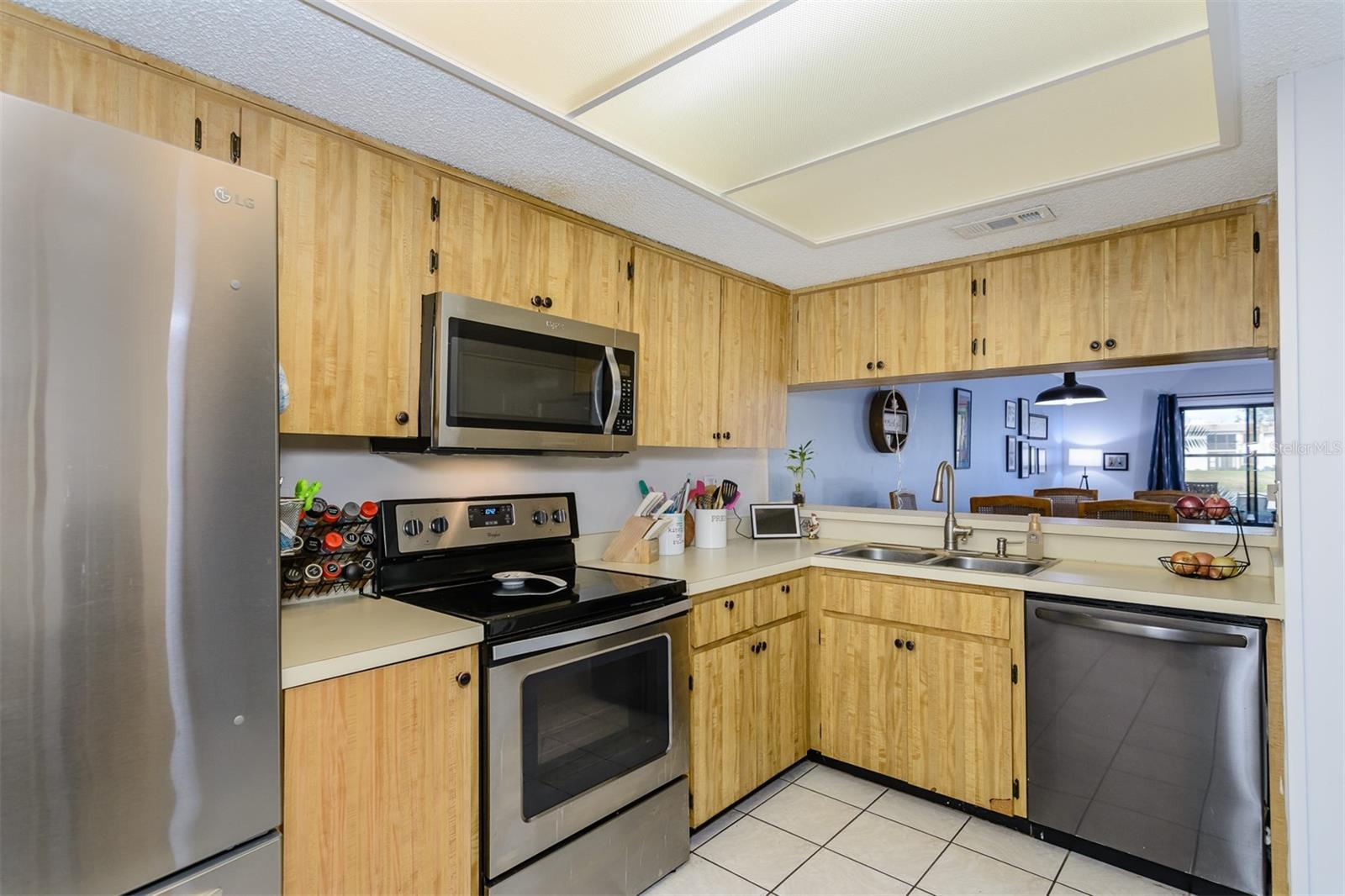 Kitchen Open to Dining Room