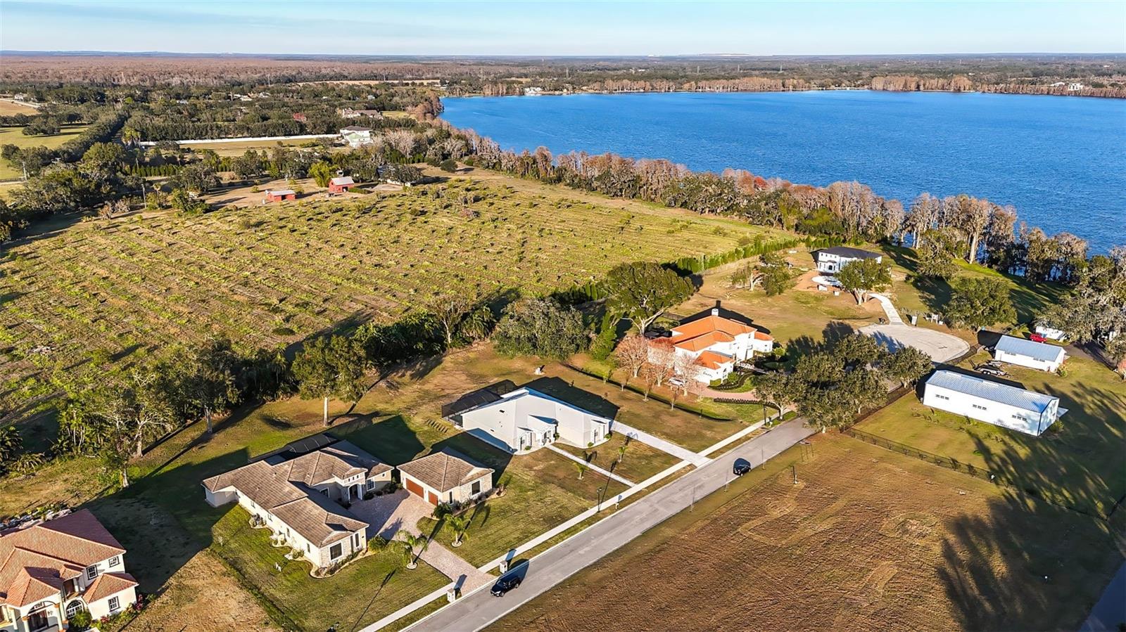 Aerial view of home