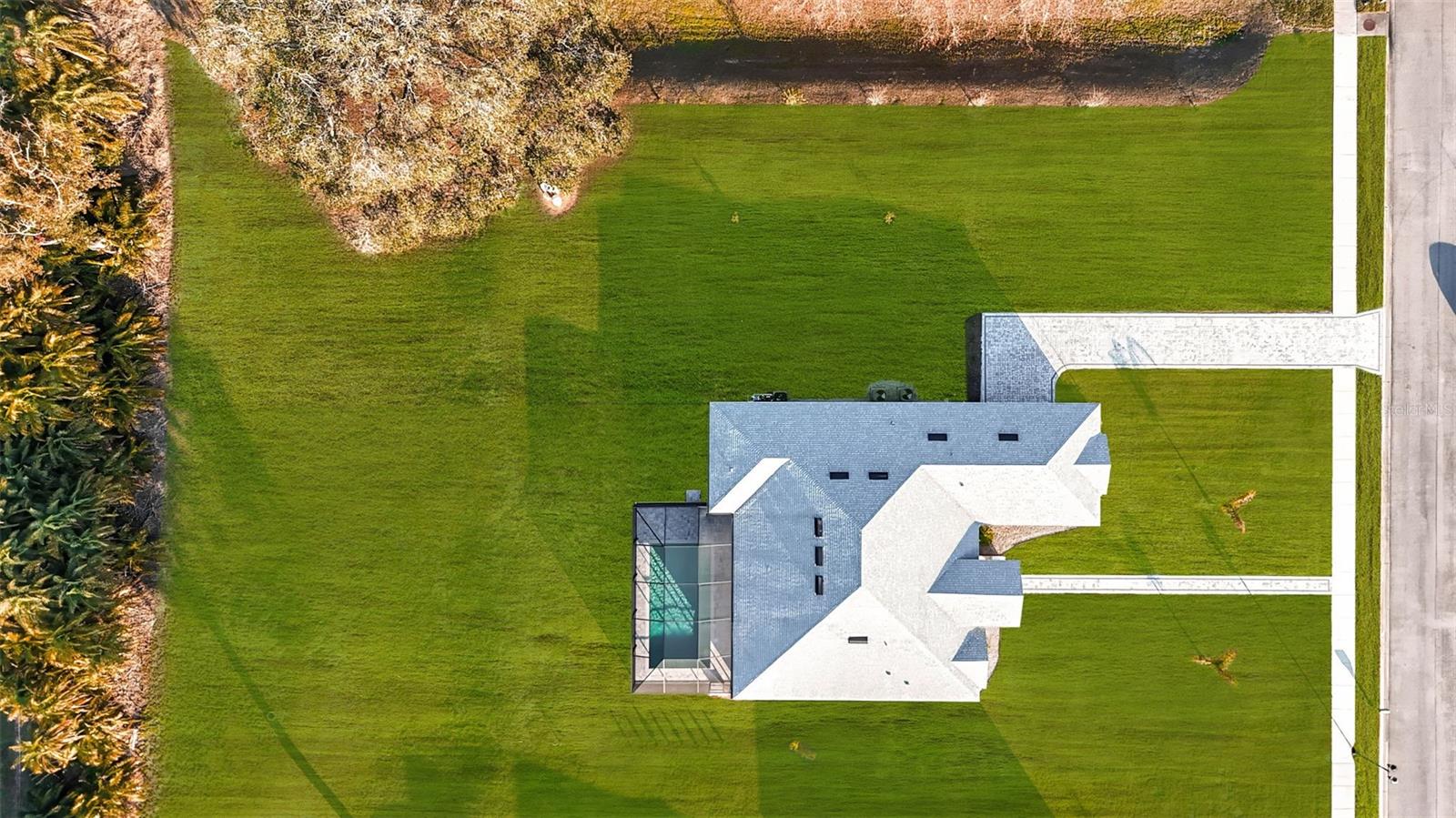 Aerial view of home