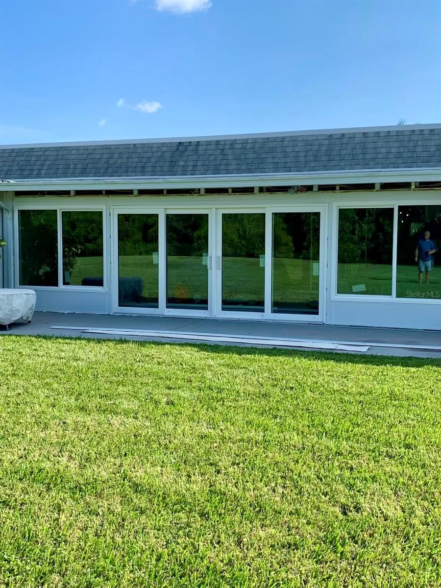 REAR VIEW OF SUNROOM