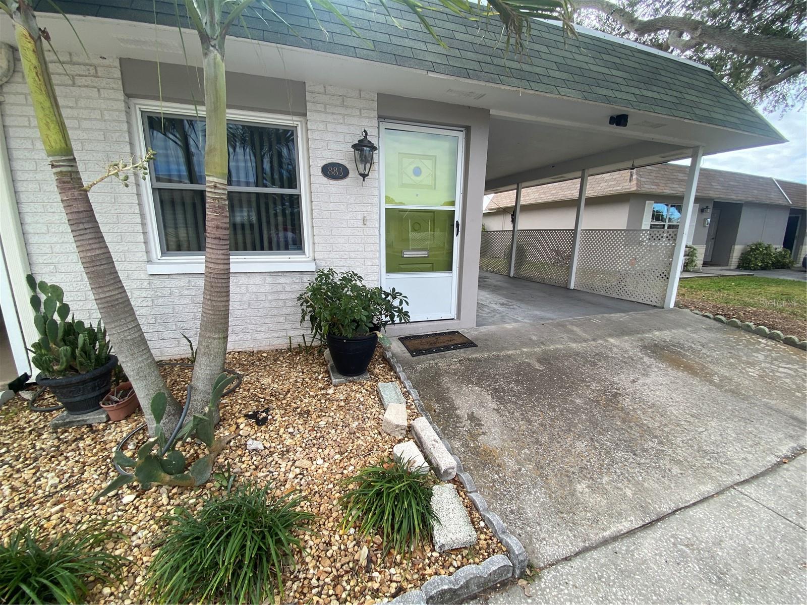 Front Door/Carport Area