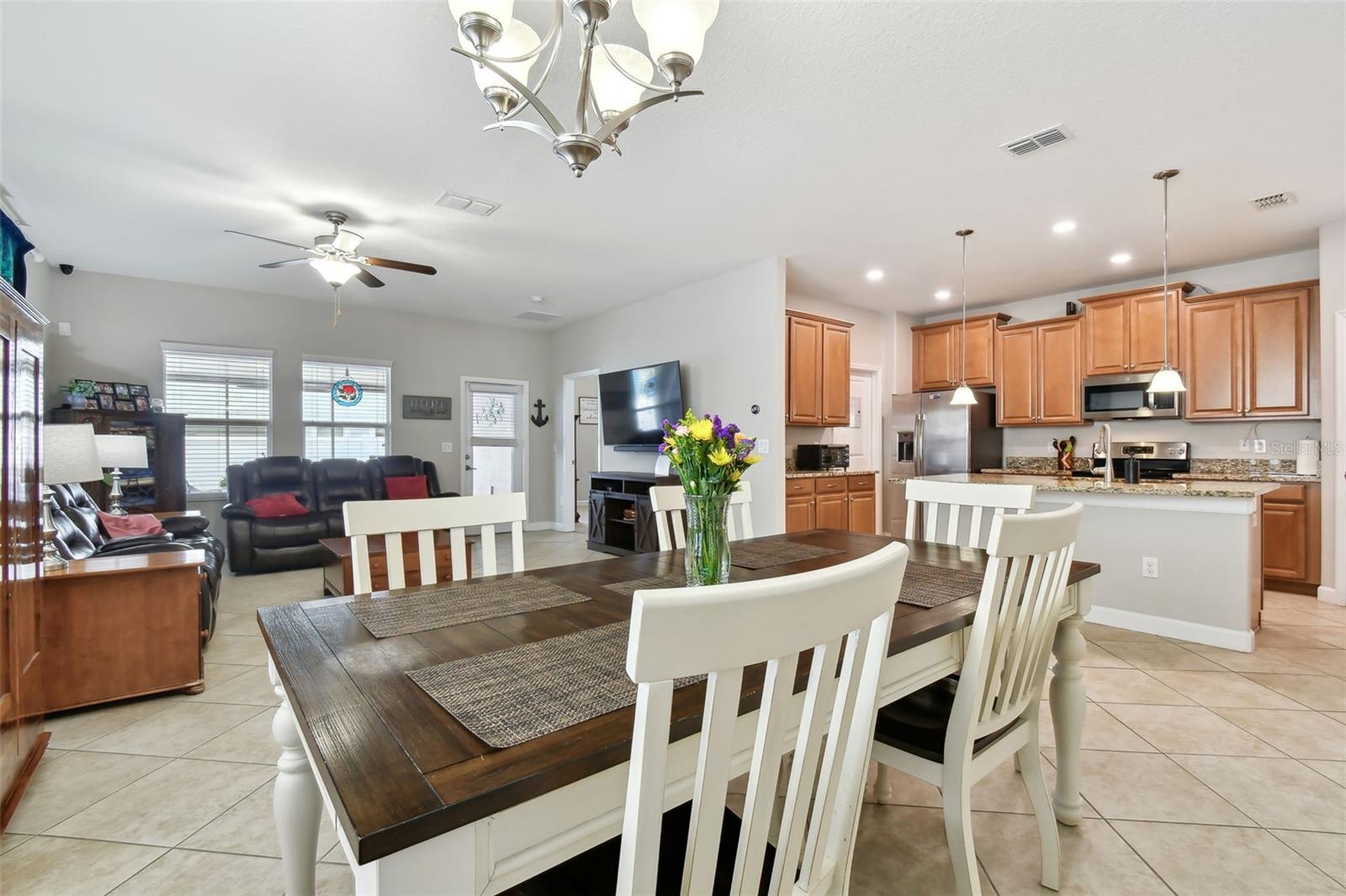 Dining room with view