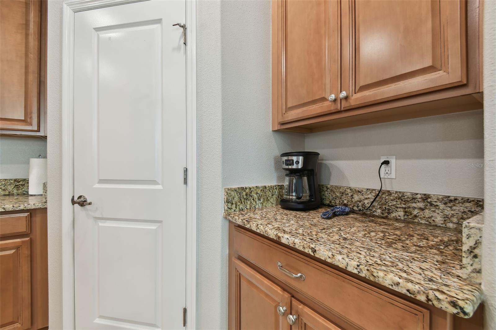 Laundry room entryway from kitchen