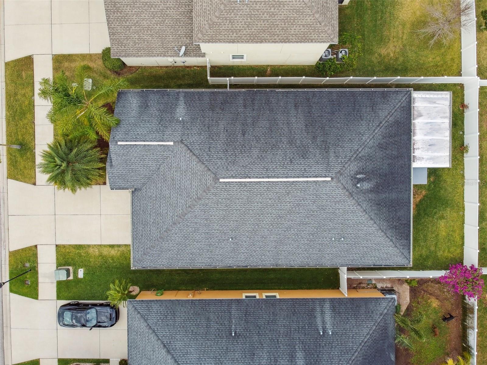 Aerial view of home