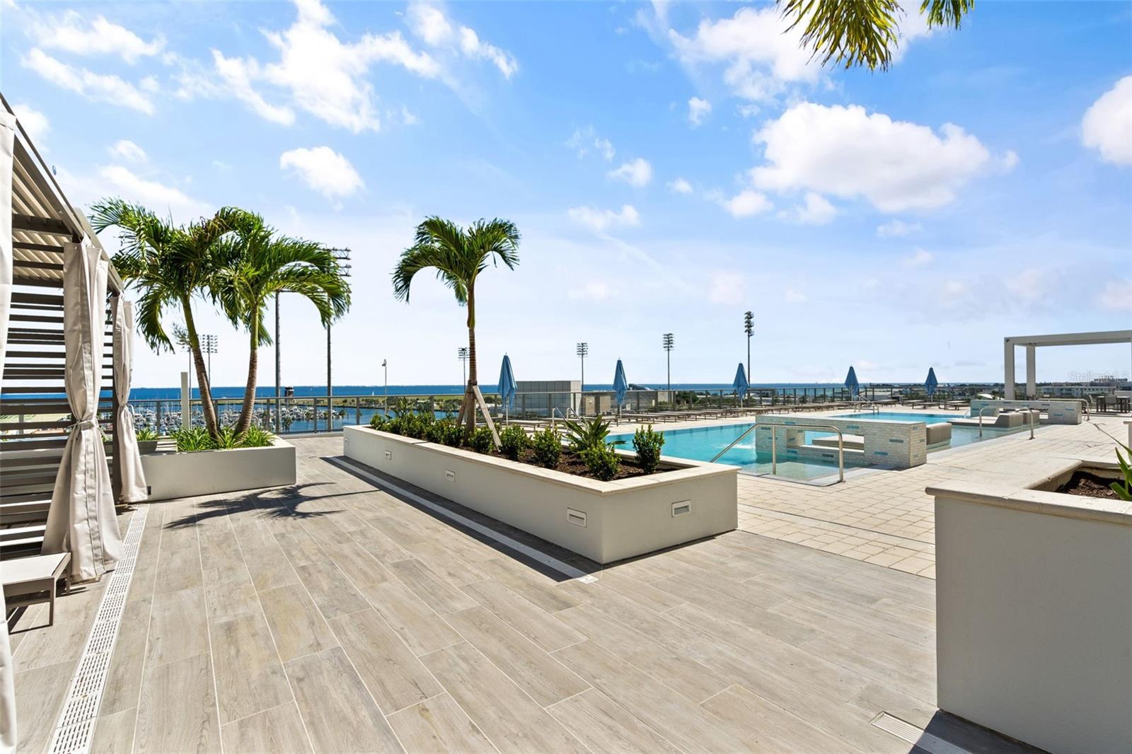 Pool Deck With Bay Views