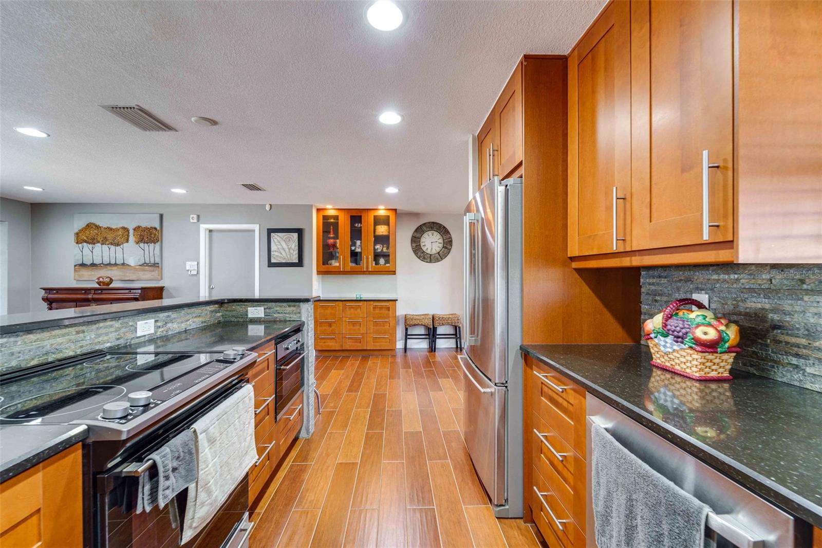 Kitchen view with Dry Bar