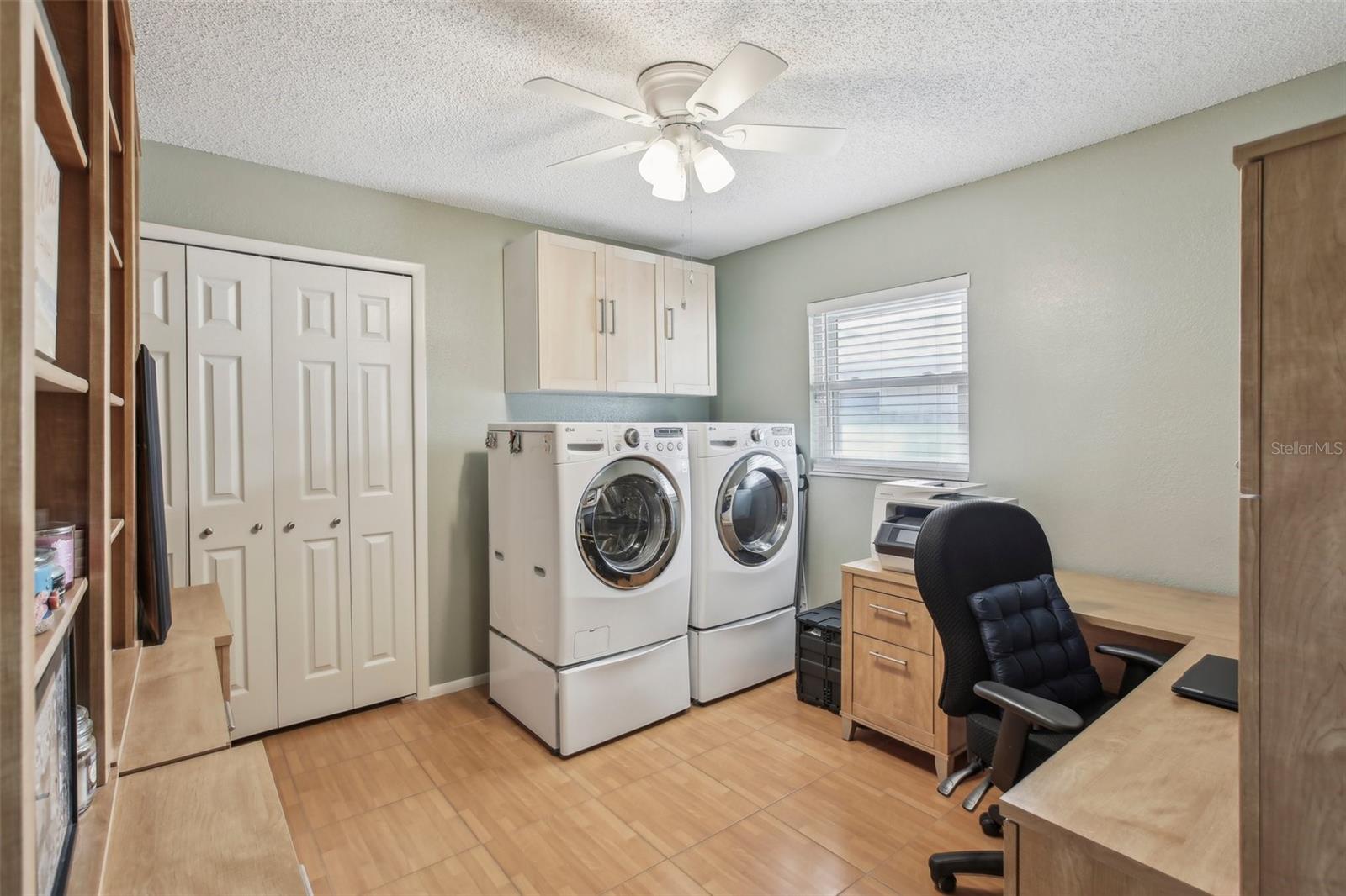 Office/Laundry Room/Former 4th Bedroom, which could easily be restored to a 4th bedroom again.