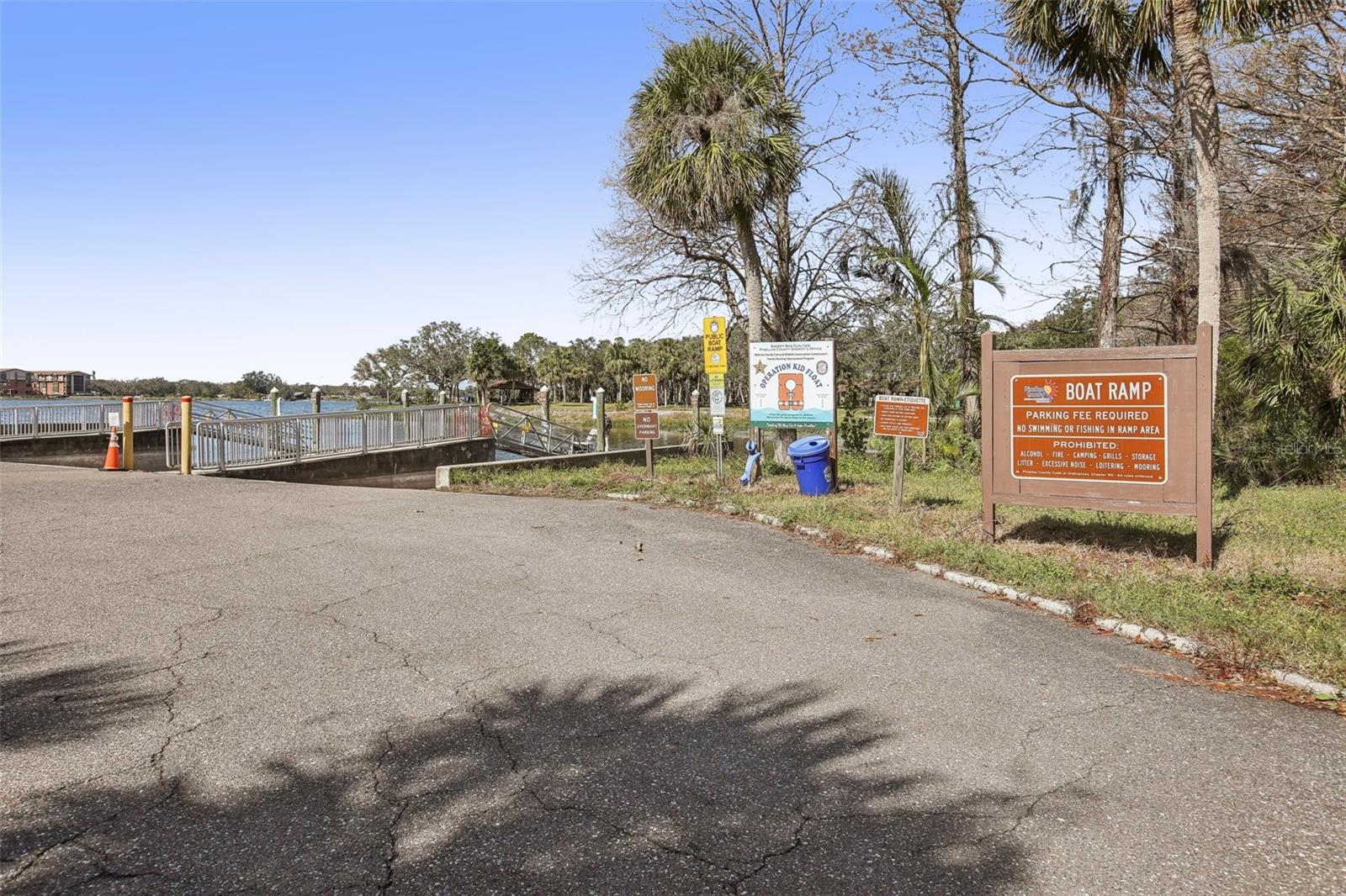 Lake Seminole Park Boat Ramp.