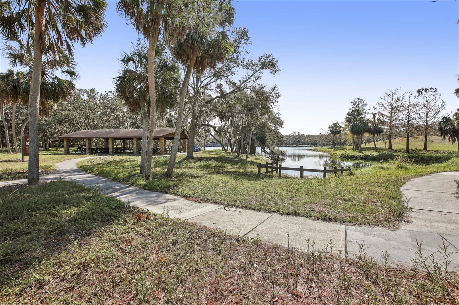 Lake Seminole Park Picnic Shelter.  There are 13 Picnic Shelters that can be reserved.