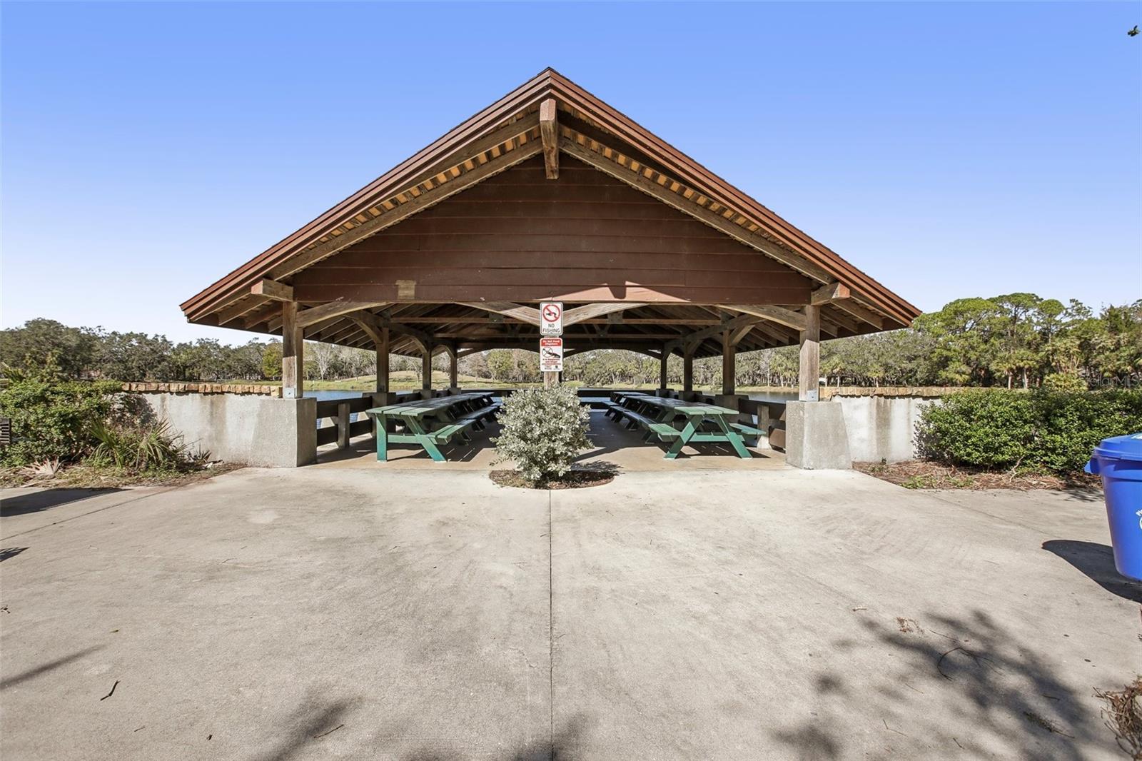 Direct Lakefront Picnic Shelter.