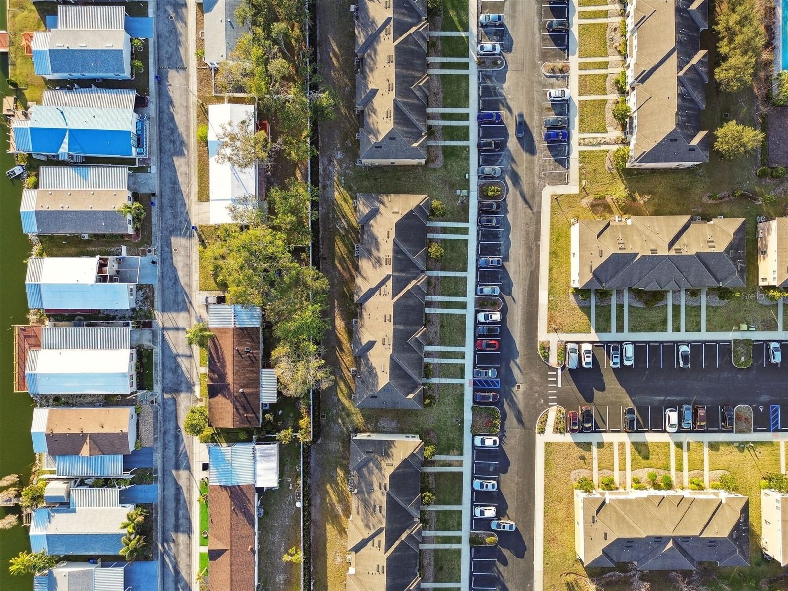 Aerial view of the community.