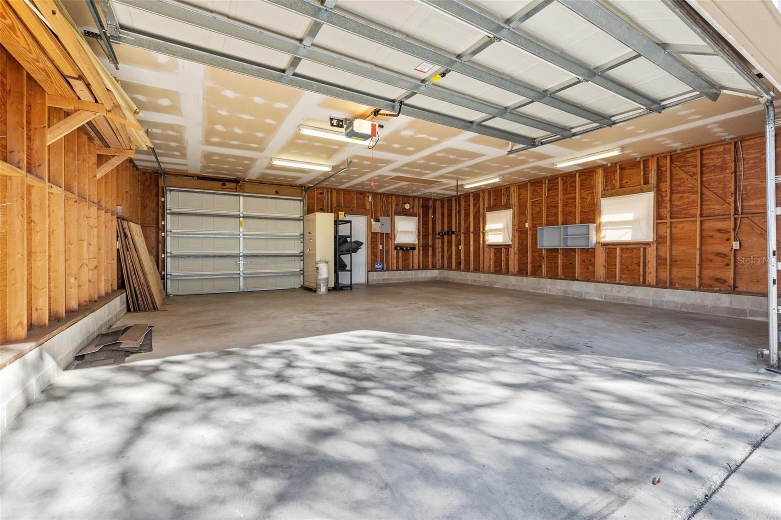 Oversized garage with storage