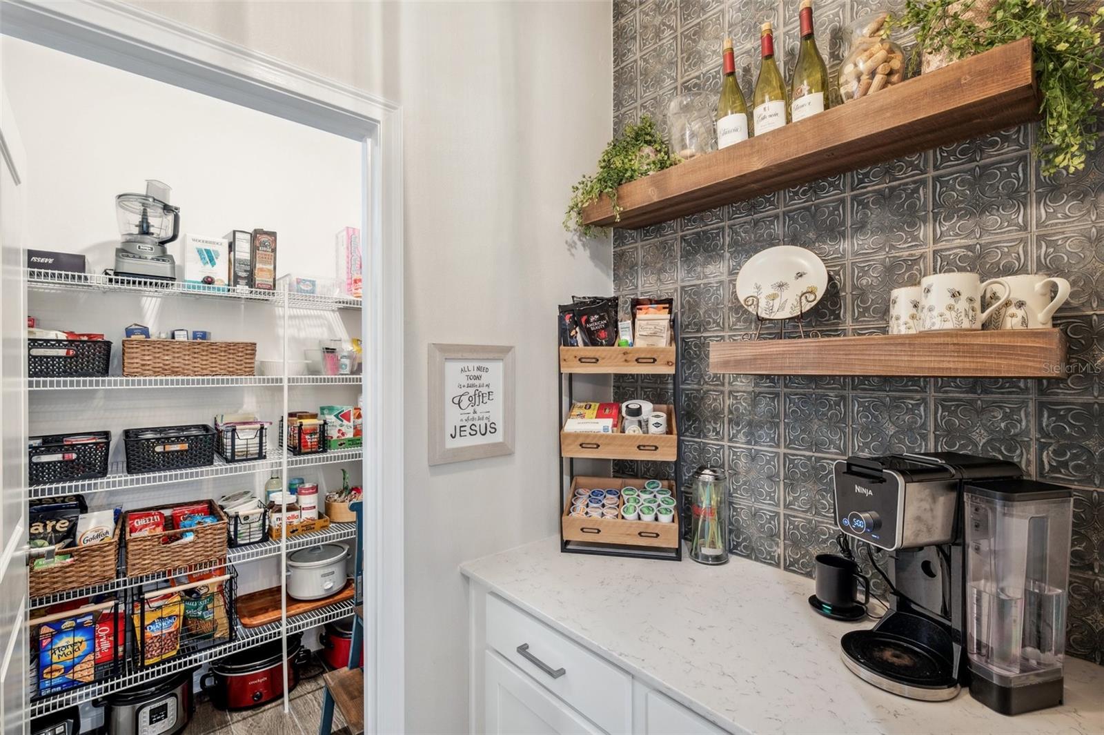 Pantry and Coffee Bar nook