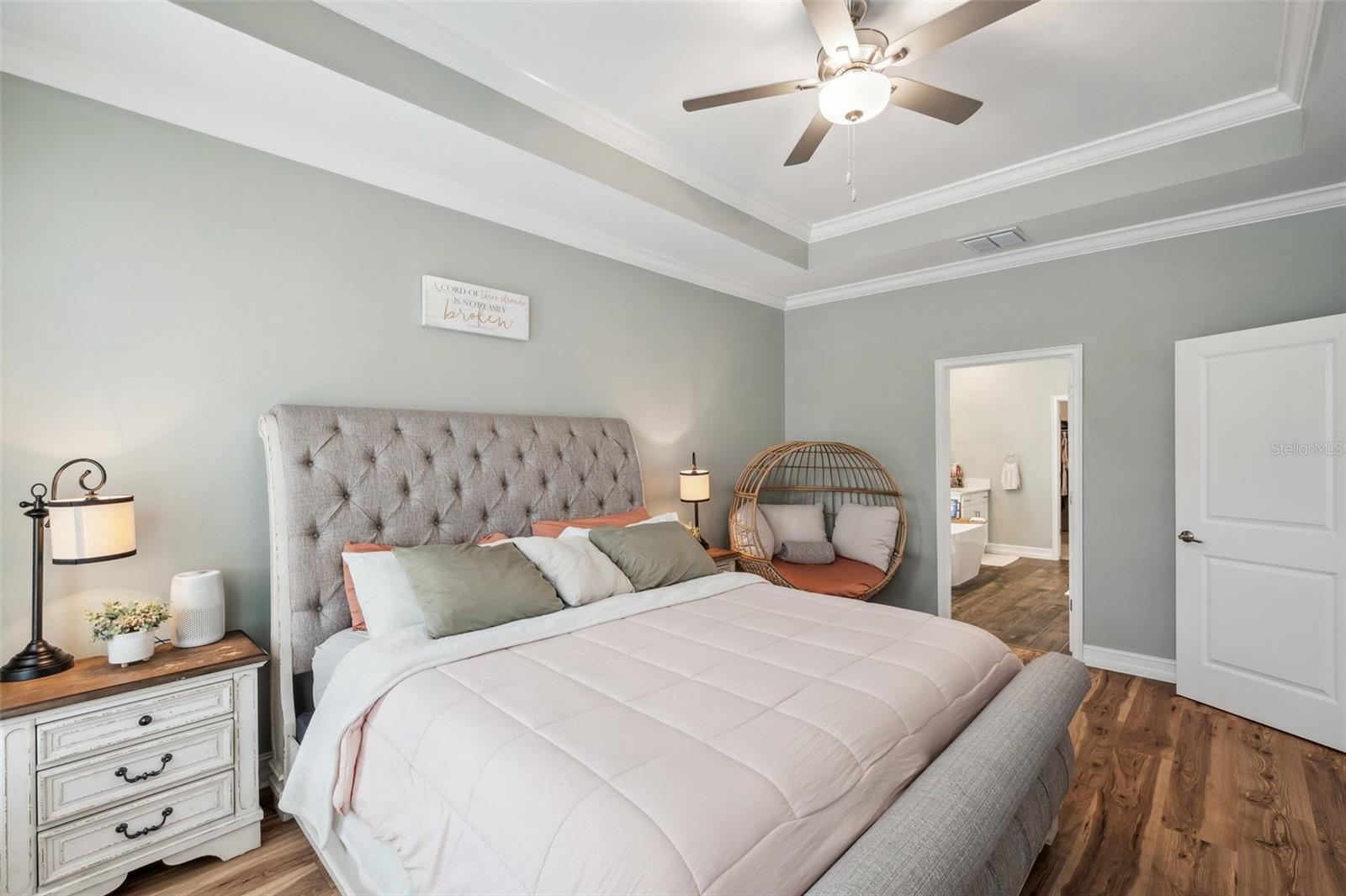 Primary Bedroom Suite with tray ceiling