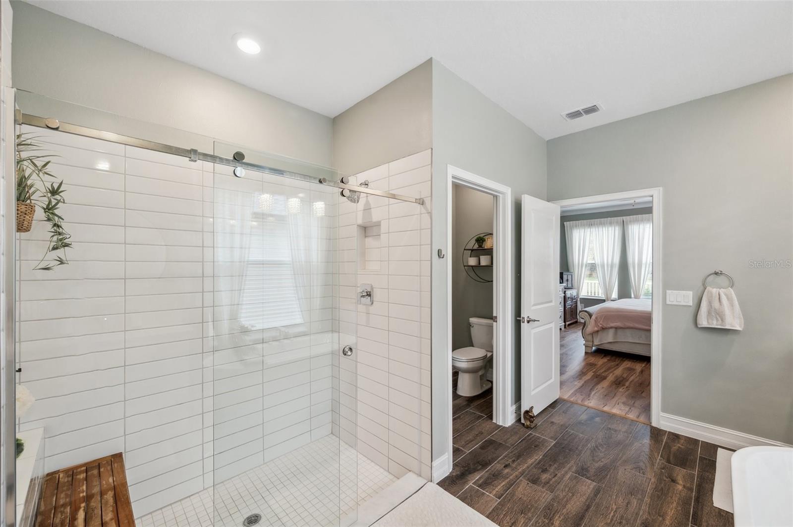 Primary Bathroom with large walk-in shower