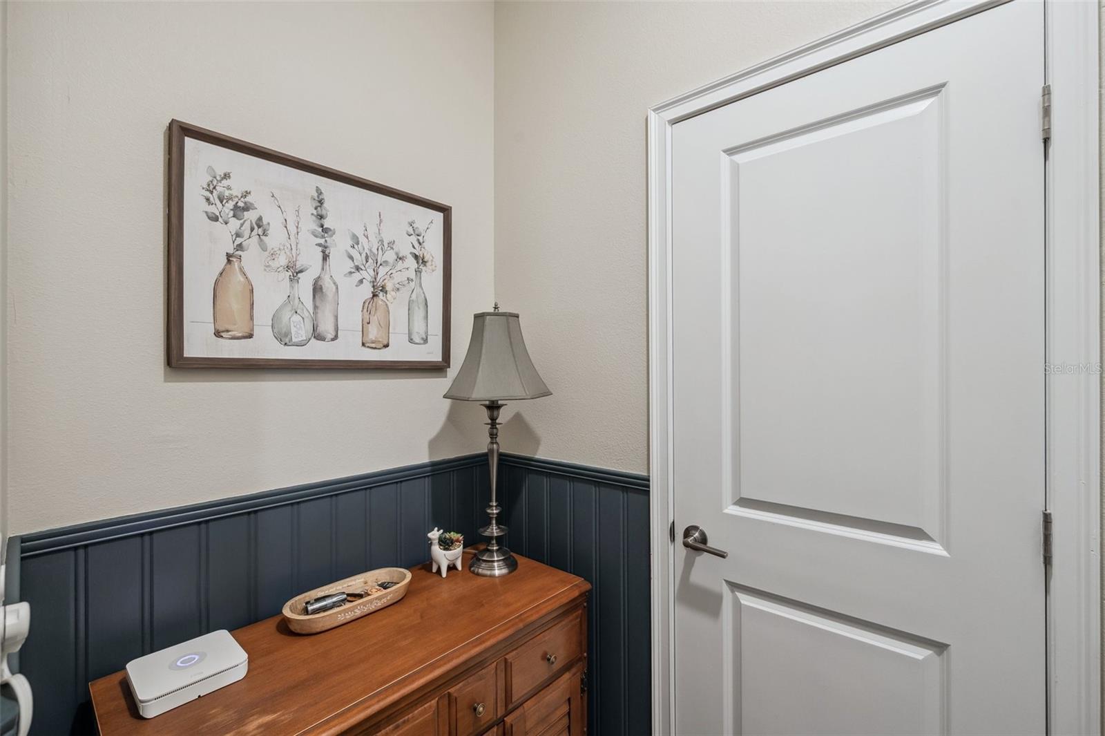 Mudroom off garage