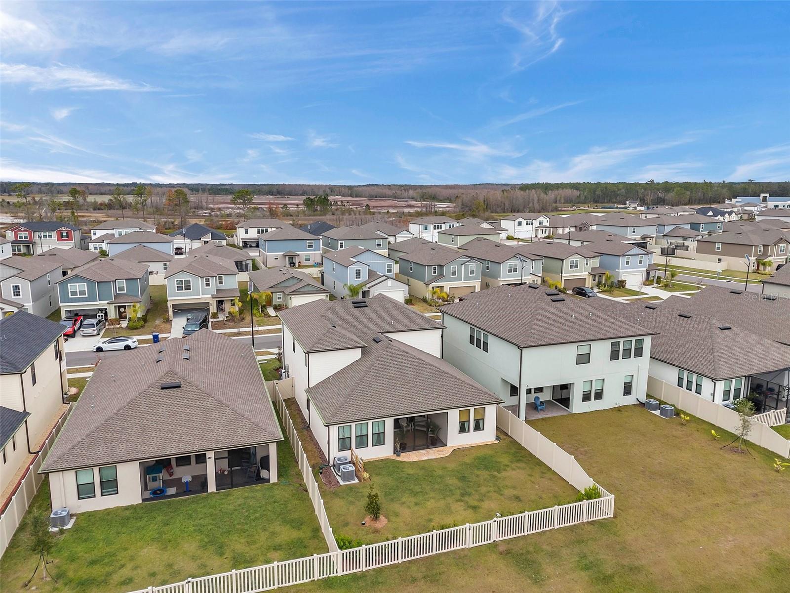 Drone View of Home Rear