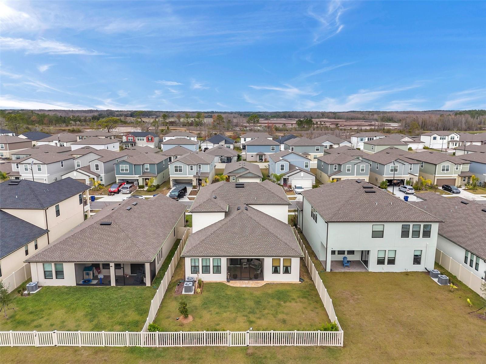 Drone View of Home Rear