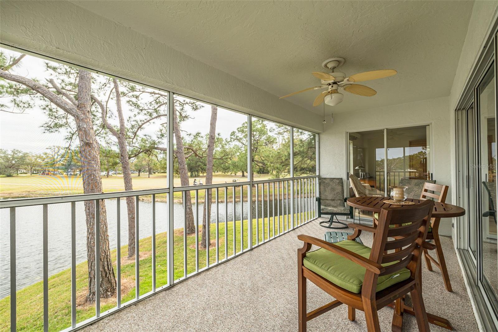 Large patio with view