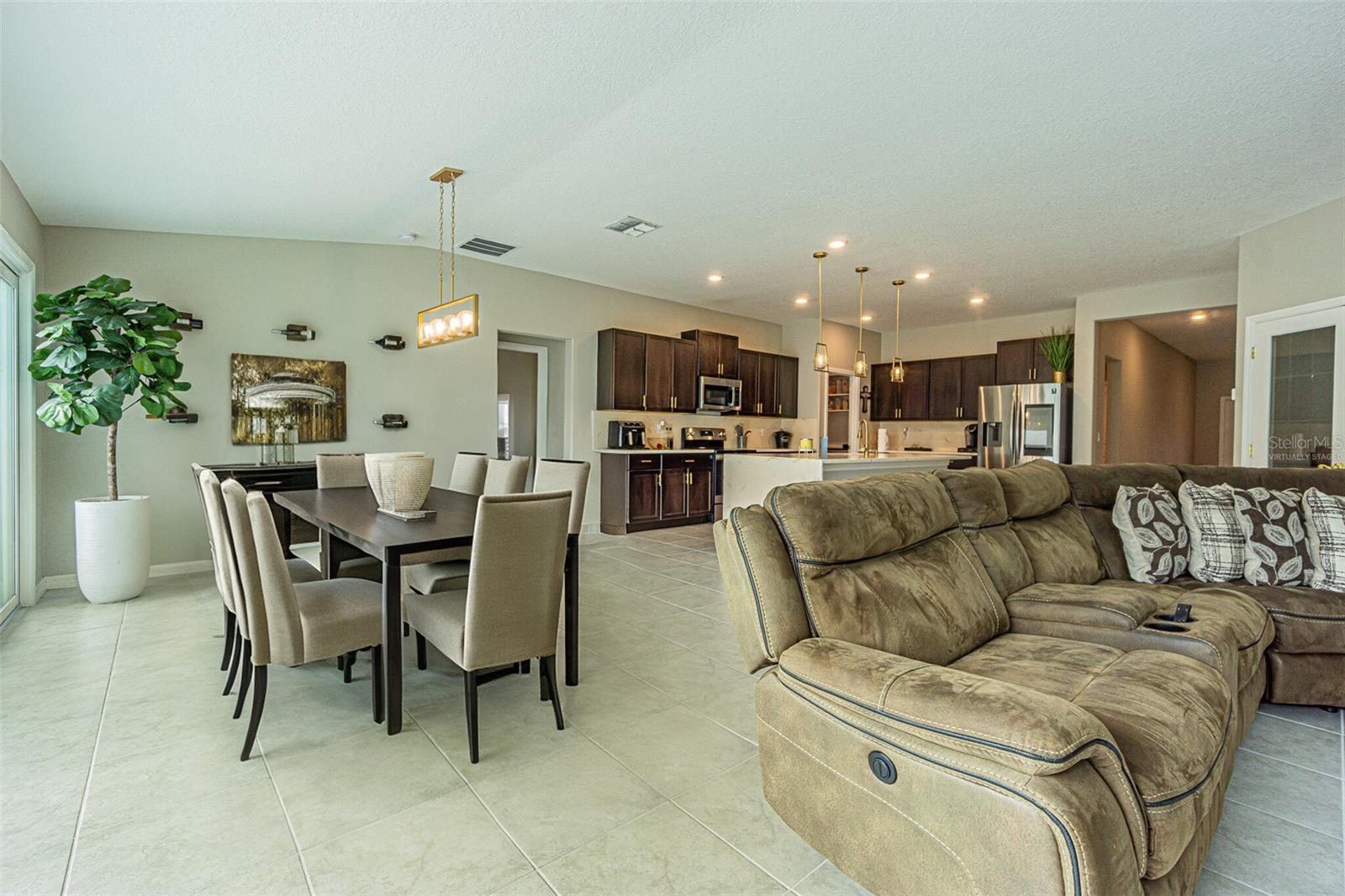 Virtually Staged Dining Area