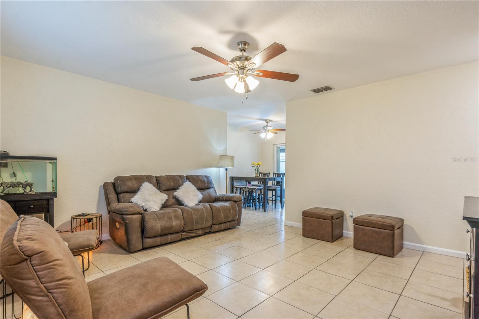 spacious living room