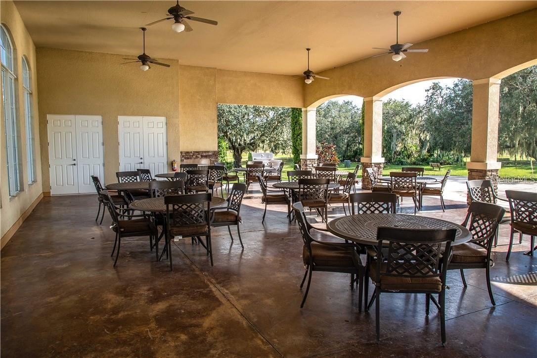 Covered Pavilion with Tables, Grill and Kitchenette