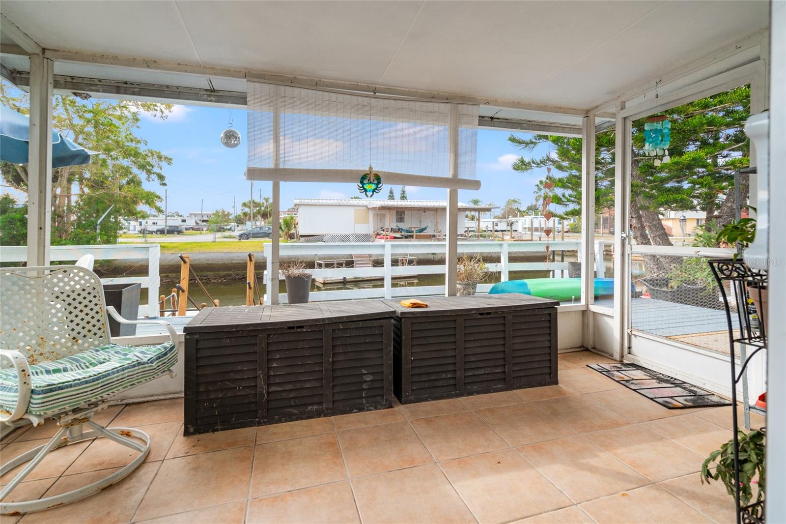 screened i porch with amazing water views