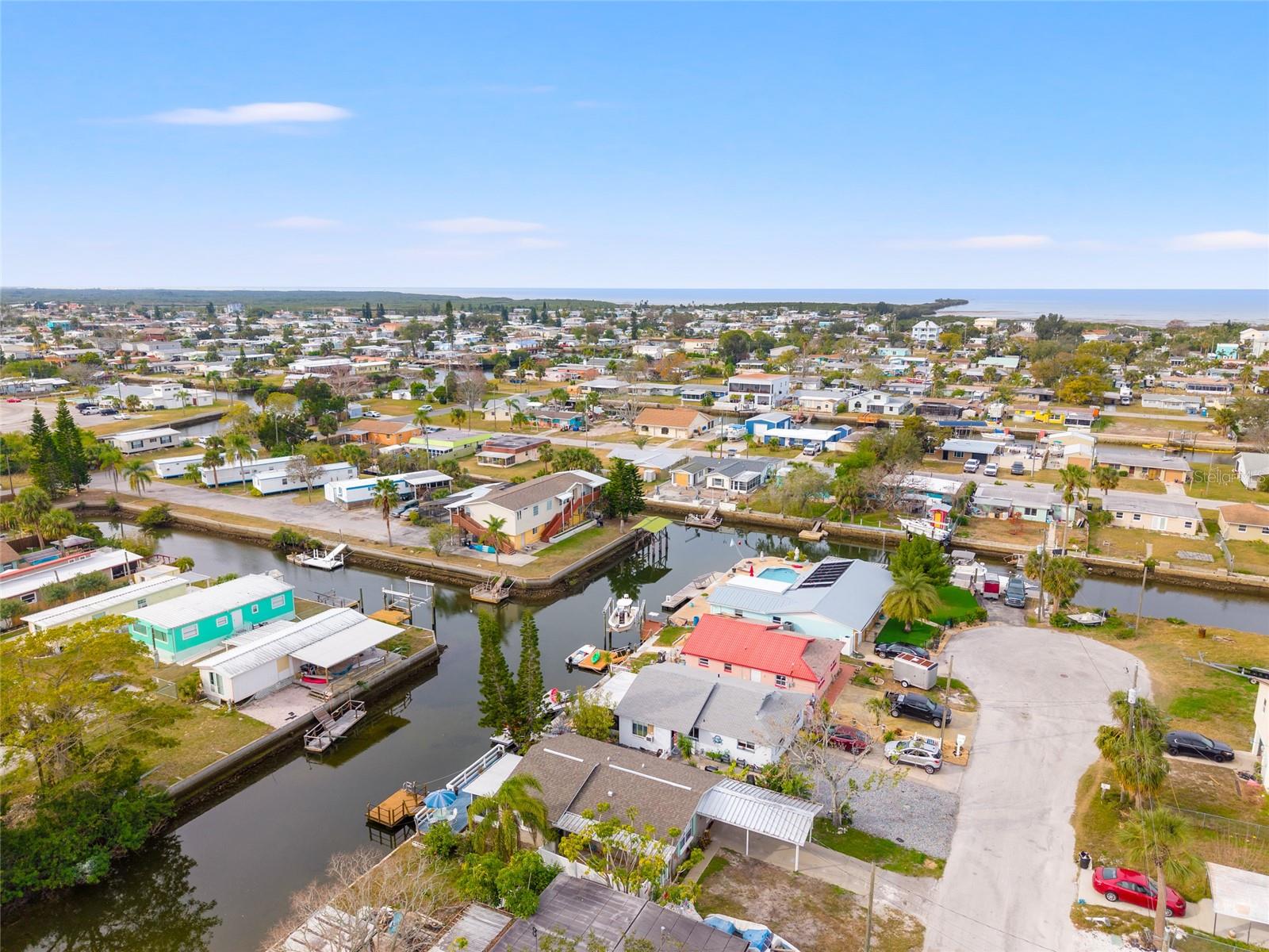 canal straight to Gulf view