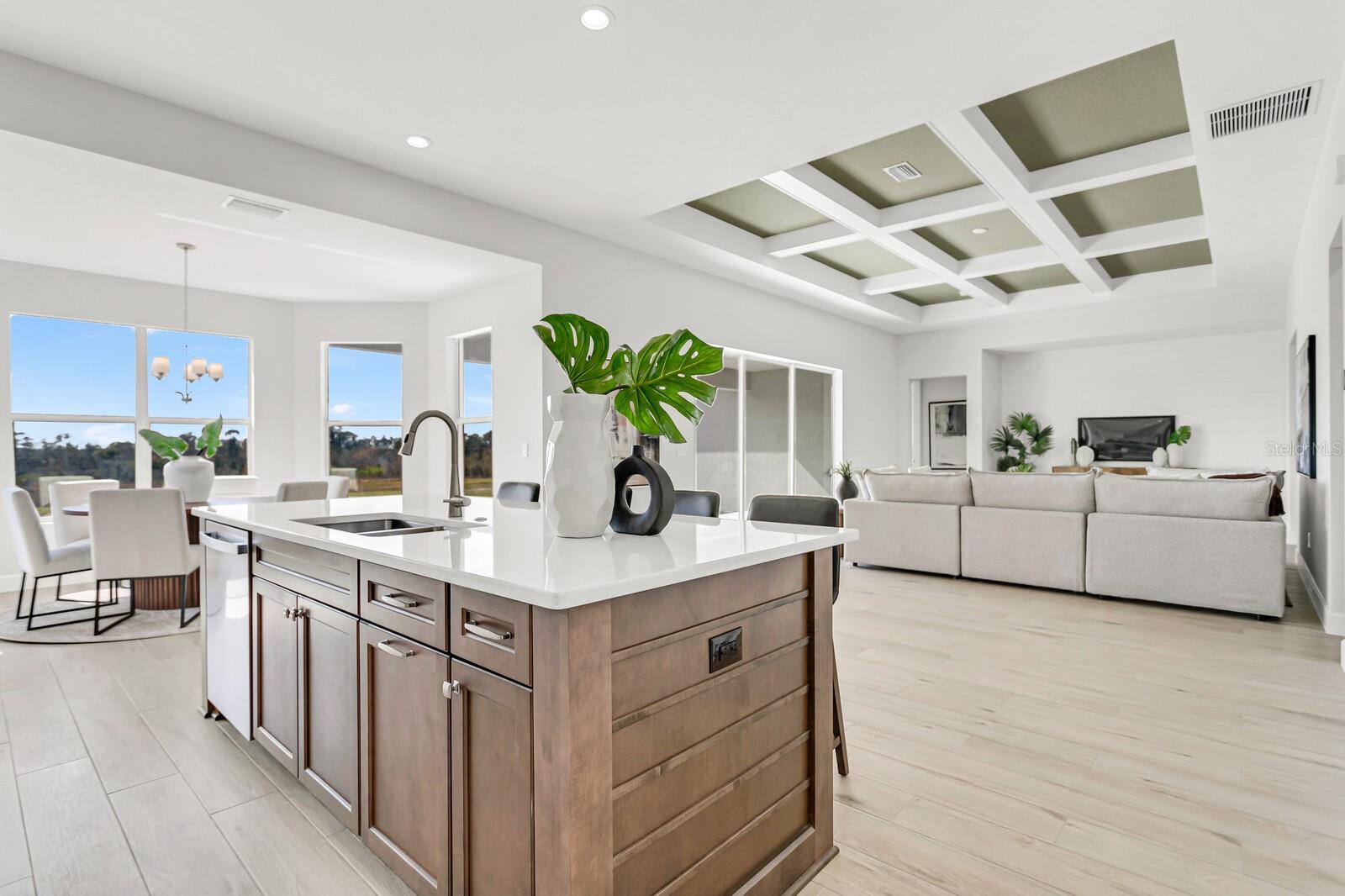 Kitchen with View of Great Room